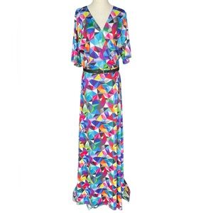 NWOT Summer Kaleidoscope Maxi dress